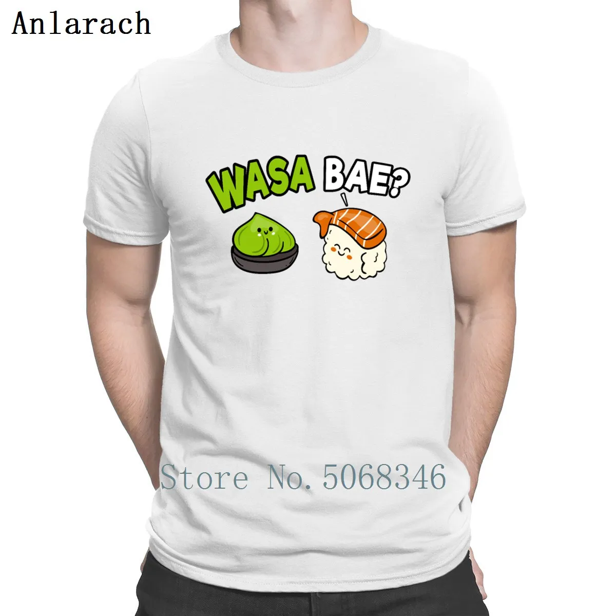 Nigiri васаби парные мелодии часть рыбы ФУДИ футболка новый стиль весна осень S-XXXL