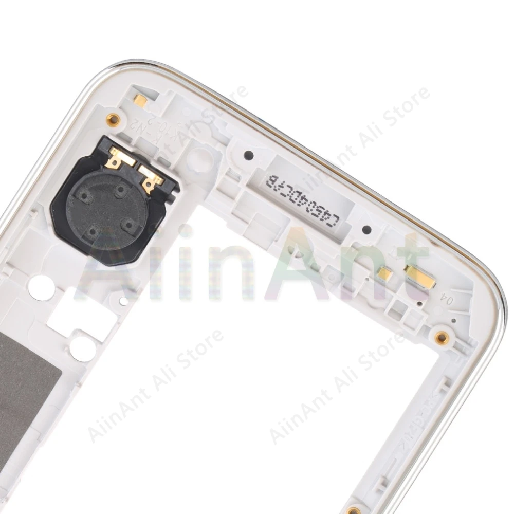 For Samsung Galaxy S5 G900 G900H G900F Middle Bezel Plate Front Frame Housing Cover With Camera Glass Ring Gold Silver |
