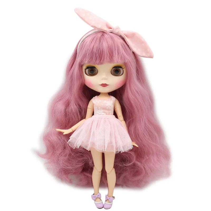 Кукла Blyth ICY DBS для серии № 280bl1063 розовые волосы матовое лицо шарнирное тело 1/6 BJD OB24