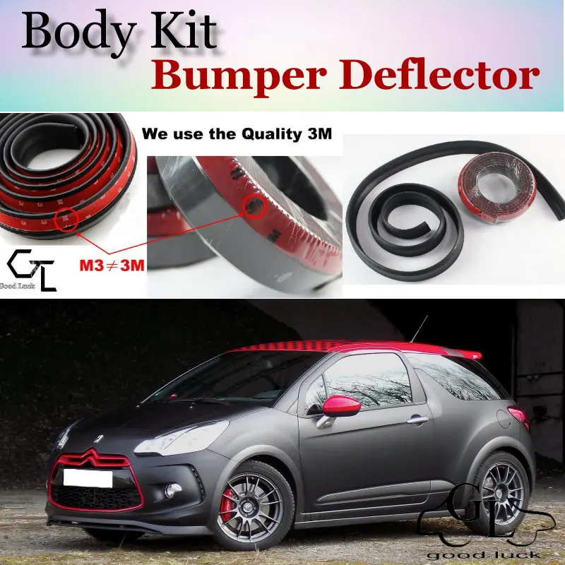 Дефлектор губ бампера для Citroen DS3 DS 3 2009 ~ 2015 передняя юбка спойлера ДЛЯ