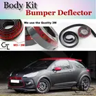 Дефлектор губ бампера для Citroen DS3 DS 3 2009  2015, передняя юбка спойлера ДЛЯ вентиляторов TopGear, комплект для тюнинга автомобилякузоваполосы