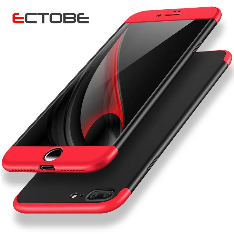 Роскошный Ультратонкий чехол ECTOBE для iphone 6, 6 S, 7, 7 plus, полное покрытие, Жесткий ПК для iphone 5, 5s, SE, чехол для телефона, двойной Dip, защитный чехол s