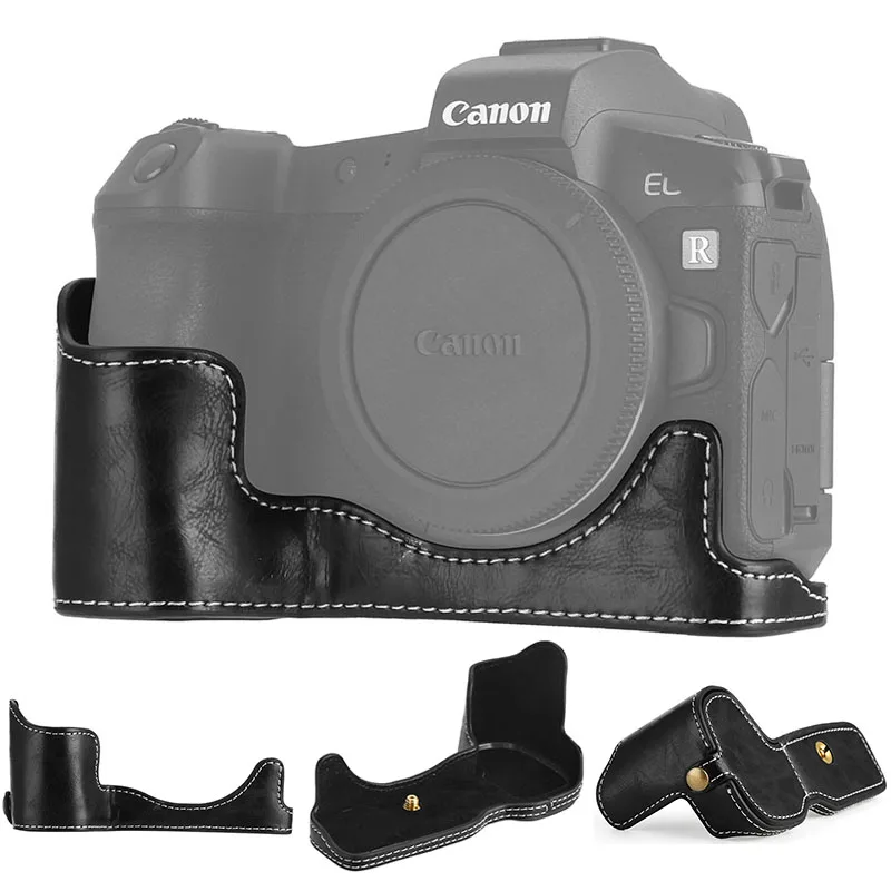 Чехол Ableto из искусственной кожи на половину тела Набор чехлов для CANON EOS R EOSR сумка