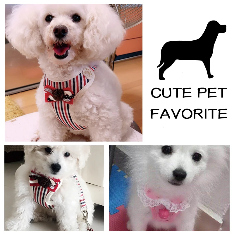 Мягкий сетчатый поводок для собак набор маленьких средних Колокольчик милый