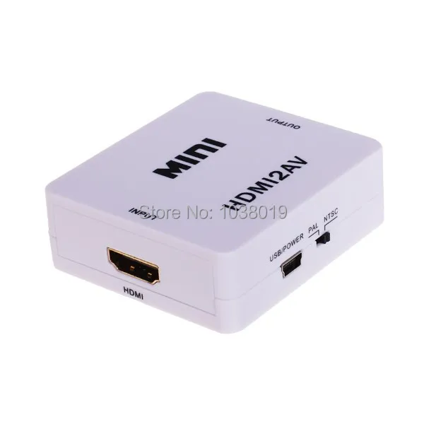 HDMI для AV / CVBS Бесплатная доставка! Мини-преобразователь видео HD L/R видеоадаптер в