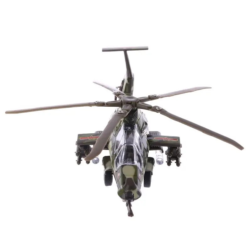 Мини военный вертолет Дрон модель потяните назад игрушка звук свет 3D автомобиль