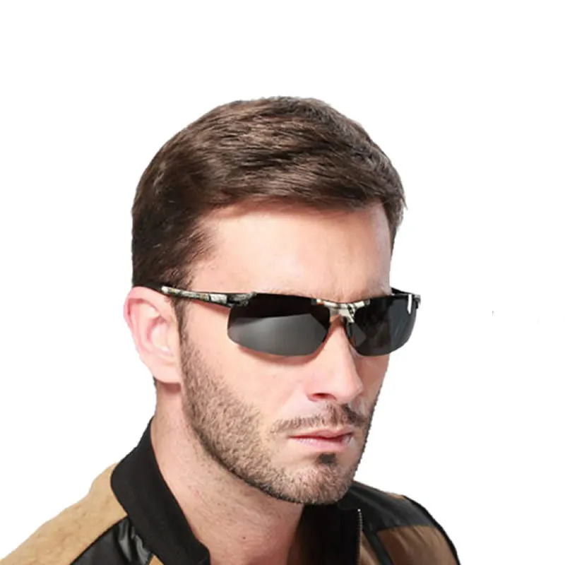 2019 модные камуфляжные поляризационные солнцезащитные очки для мужчин брендовые