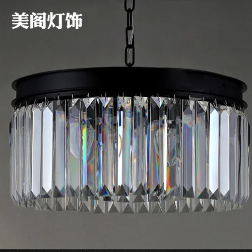 RH Vintage crystal lamp American country living room chandelier European creative industries Restaurant lighting engineering lam |