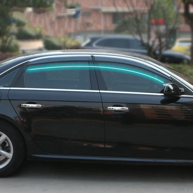

For Audi A4L 2009-2016 4pcs/set car body styling cover plastic Window glass Wind Visor Rain/Sun Guard Vent Window Visor
