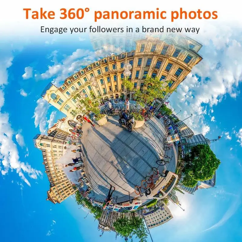3D панорамный объектив для iPhone X 360 Камера телефон 7 плюс 8 плюс|Объективы мобильных