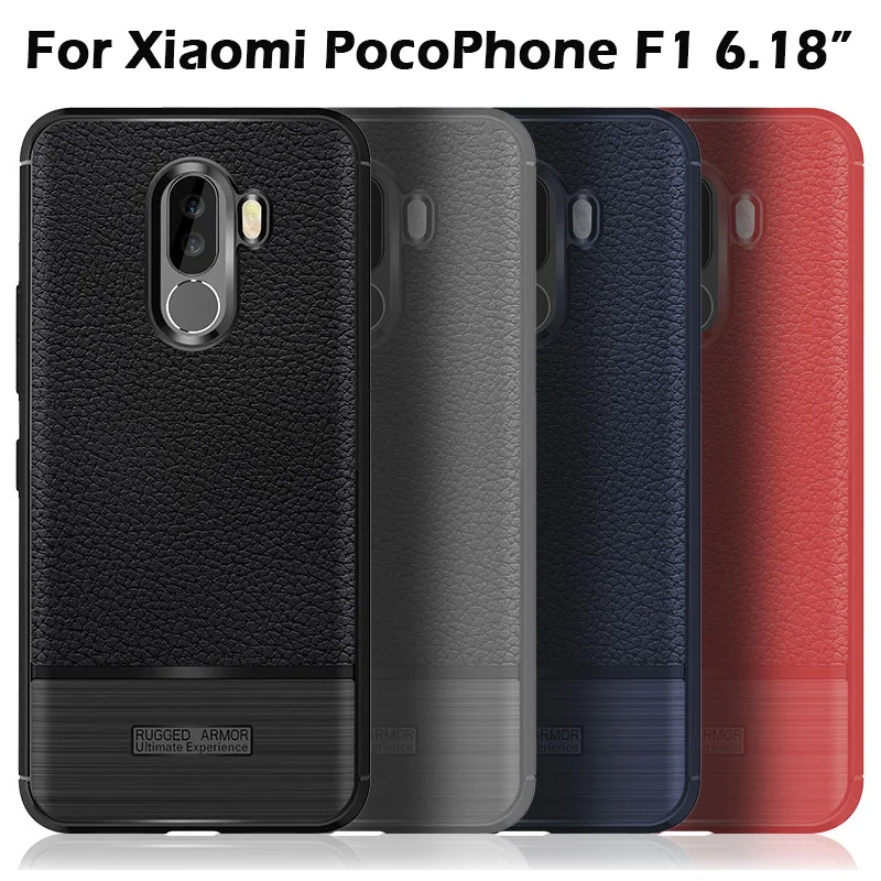Мягкий чехол JONSNOW для Xiaomi Pocophone F1 защитный ударопрочный из ТПУ телефона Global Version Capa