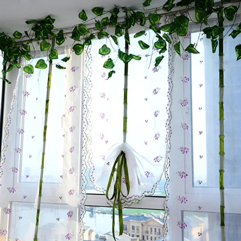 Цветочная вуаль римские марлевые шторы тюль прозрачные оконные просвечивающие