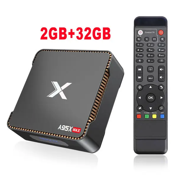 2GB 32GB TV Box Smart tv Box A95X MAX X2 домашний медиаплеер 2,4G/5 GHz двойной Wifi Box 4K HDR Android 8,1 телеприставка поддержка записи видео - Цвет: 2GB 32GB TV Box