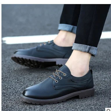 2017 г. Кожаные модельные туфли высокого качества Новый стиль деловая Свадебная
