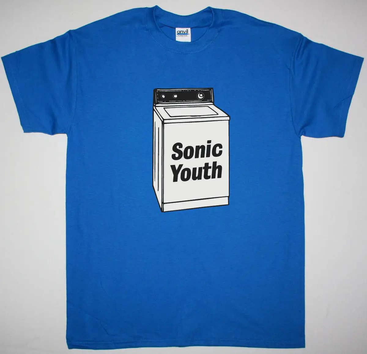 SONIC YOUTH стиральная машина синяя мужская футболка альтернатива рок пост панк Инди хлопок футболки для мужчин Топ Футболка размера плюс