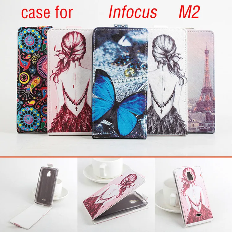 Для foxconn M2 оригинальный baiwei Флип вверх вниз цвет картины с кожаный чехол для infocus