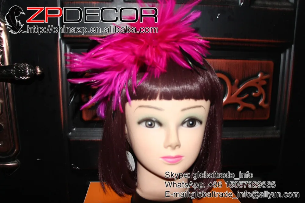ZPDECOE 10 дюймов (25 см) пушистый сексуальный ярко-розовый окрашенный хороший розовый