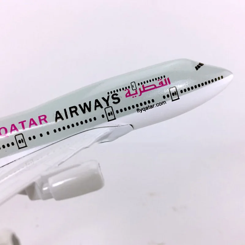 16 см 1:400 Boeing B747-400 модель воздушный катарский Воздушный самолет с базовым сплавом самолет Коллекционная демонстрационная модель игрушки
