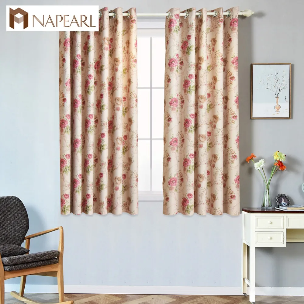 NAPEARL, короткие занавески на окно, для кухни, современные, готовые, Затемненные занавески для гостиной, оконные занавески