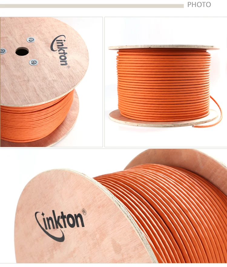Inkton Лидер продаж Cat7 двойной Экранирование кабель Ethernet 10 Gigabit 750 мГц высокое