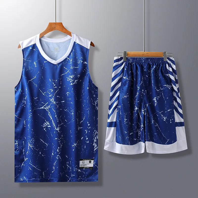 8359 blue jerseys Детский Баскетбол Трикотажные изделия набор Молодежная детская команда спортивный комплект одежды баскетбольная Джерси униформа одежда рубашки шорты печать на заказ - Цвет: 8359 blue jerseys