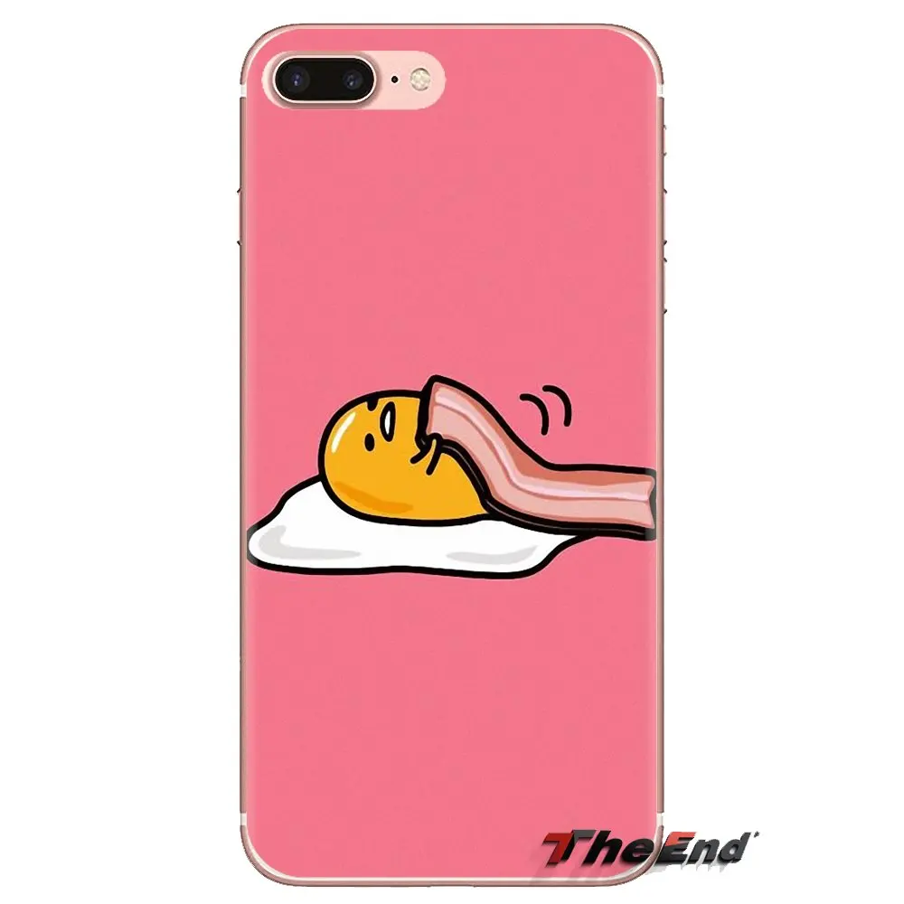 Silicone Phone Case For Samsung Galaxy S3 S4 S5 Mini S6 S7 Edge S8 S9 S10 Plus Note 3 4 5 8 9 Japanese cartoon Lazy Egg Gudetama |