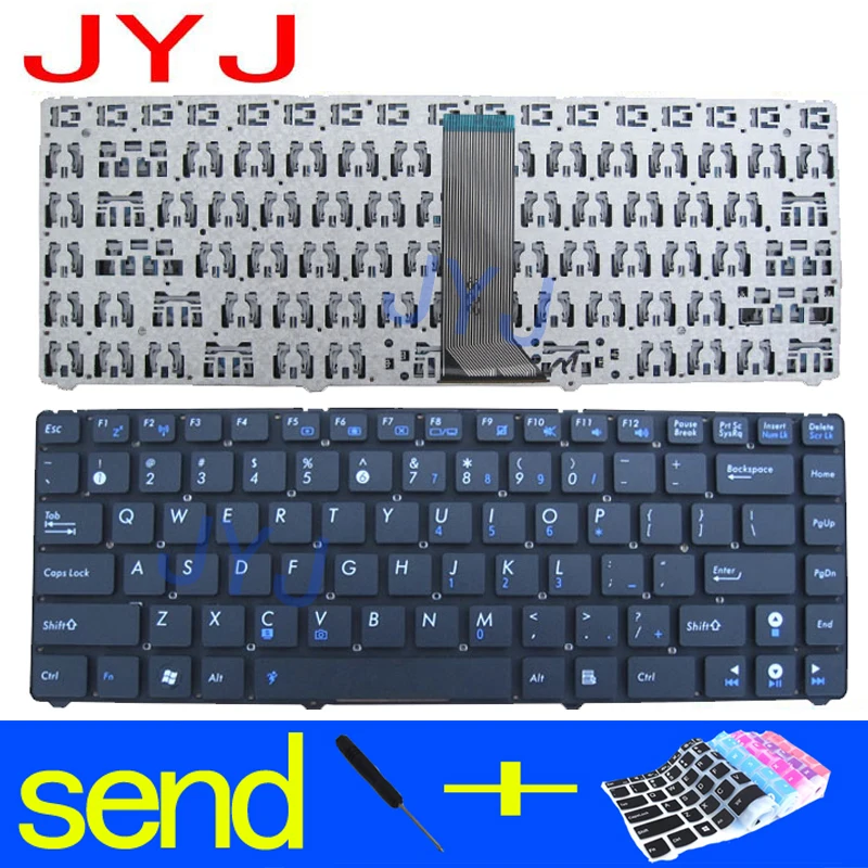 Русская клавиатура для ноутбука ASUS EEE PC EPC 1201 1215 U20 U20A UL20 1201HA 1201T 1201N 1201K RU черная без