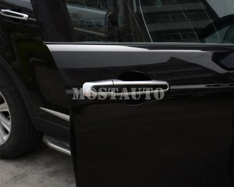 Для Land Rover Discovery 5 L462 внутренняя Автомобиль дверная ручка Накладка- 8 шт. черный/серебристый