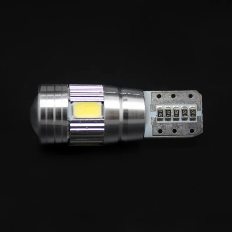 2 шт./пара SUNKIA T10 Canbus холодный белый Ошибок Лампы W5W светодиодный 6 SMD 5630 объектив