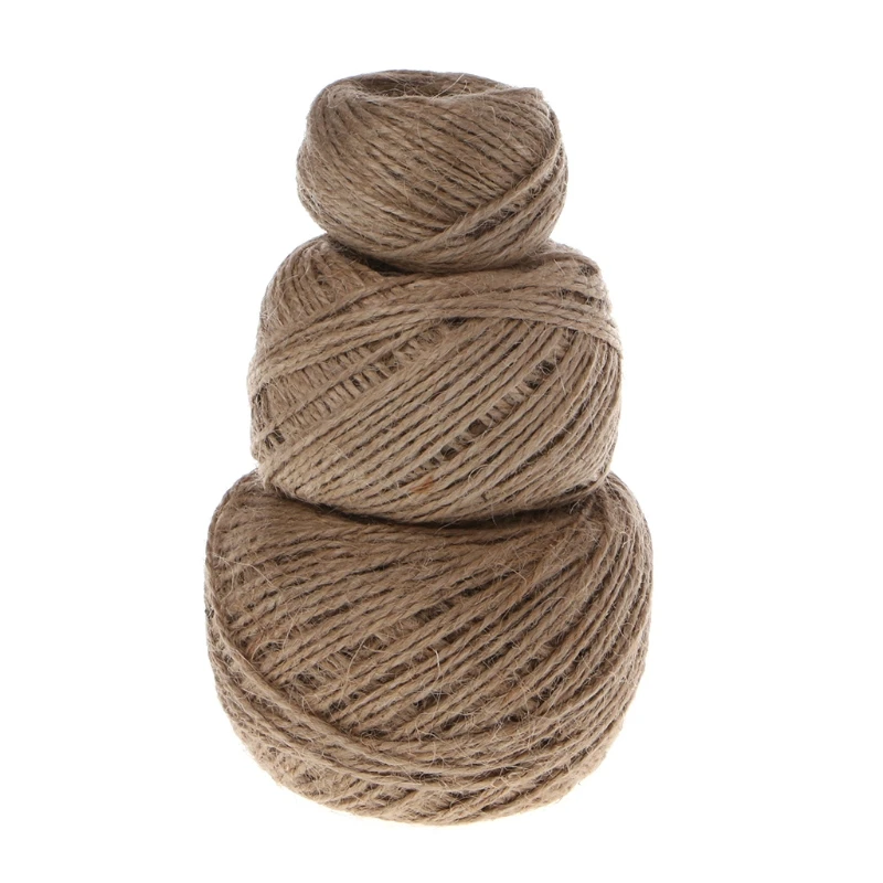 1 рулон джутовый канат пеньковая веревка для браслет Цепочки и ожерелья