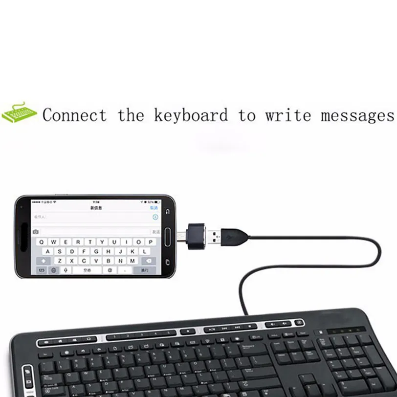 Мини микро USB к OTG адаптер конвертер для Android смартфонов 6 цветов | Компьютеры и