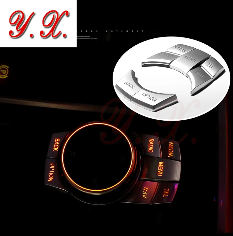 Хромированные кнопки для BMW F10 F30 E60 E90 X3 X5 X6 1 2 3 5|interior bmw|interior bmw x5f10 interior |