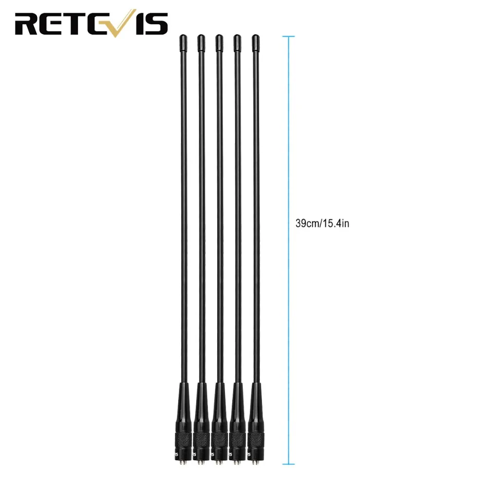 

5pcs Retevis RHD-771 Walkie TalkieAntenna SMA-F VHF UHF For Baofeng UV-5R Retevis RT5R for Kenwood for TYT HYT Two Way Radio