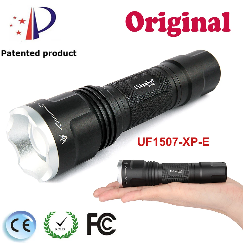 Лампе Torche Uniquefire UF 1507 XP E светодиодный алюминиевый фонарик с 3 режимами (High Mid Low) и