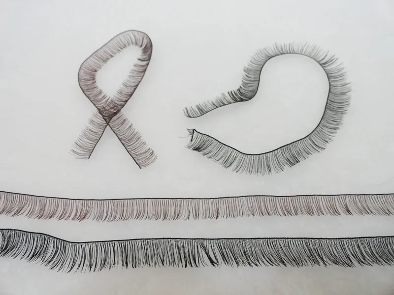 Ресницы для кукол BJD/SD 2 цвета коричневый черный