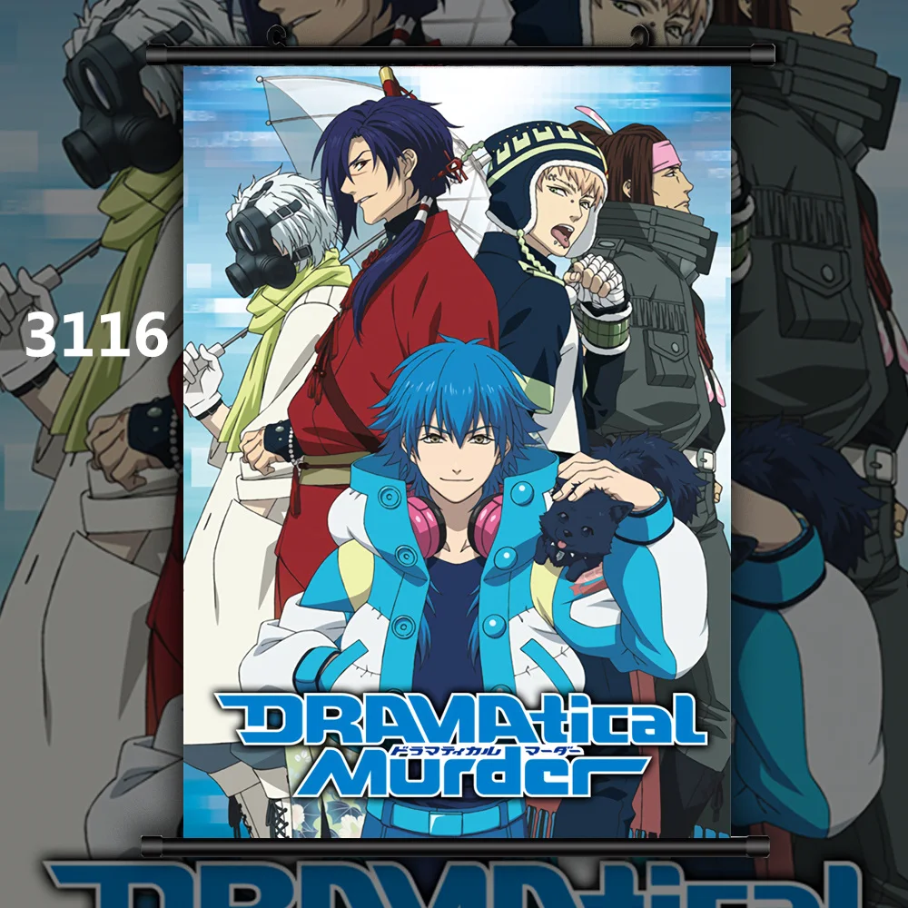 3116 Драматическое убийца группа серагаки Aoba Noiz Аниме Манга настенный плакат свиток D - Цвет: 3116
