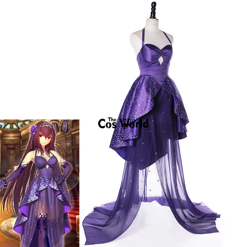 FGO Fate Grand Order Scathach платье-футболка униформа наряд аниме костюмы для косплея