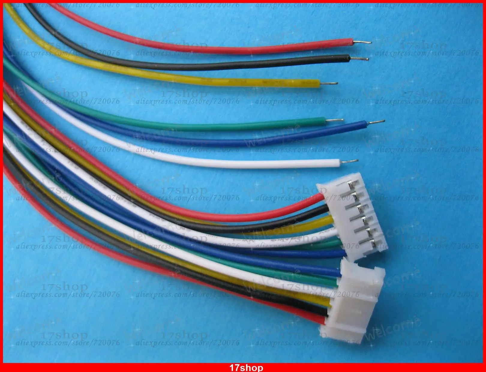 60 шт. PH 2 0 мм 6 контактный Женский поляризованный разъем с 26AWG 11. Дюймовые 300