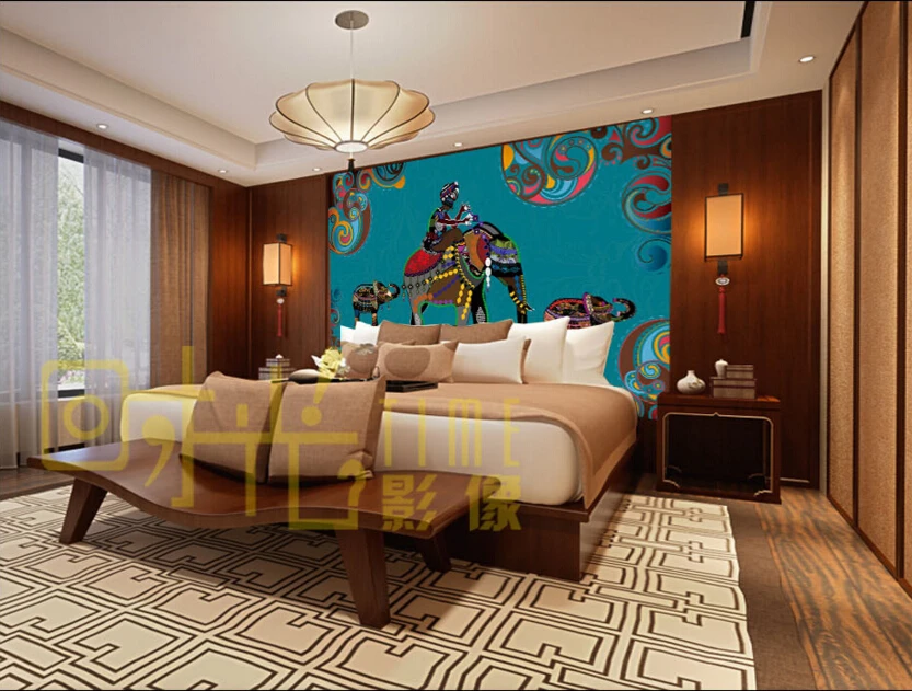 Винтажные обои для гостиной 3D стереоскопические отеля спальни|vintage papel de parede|3d