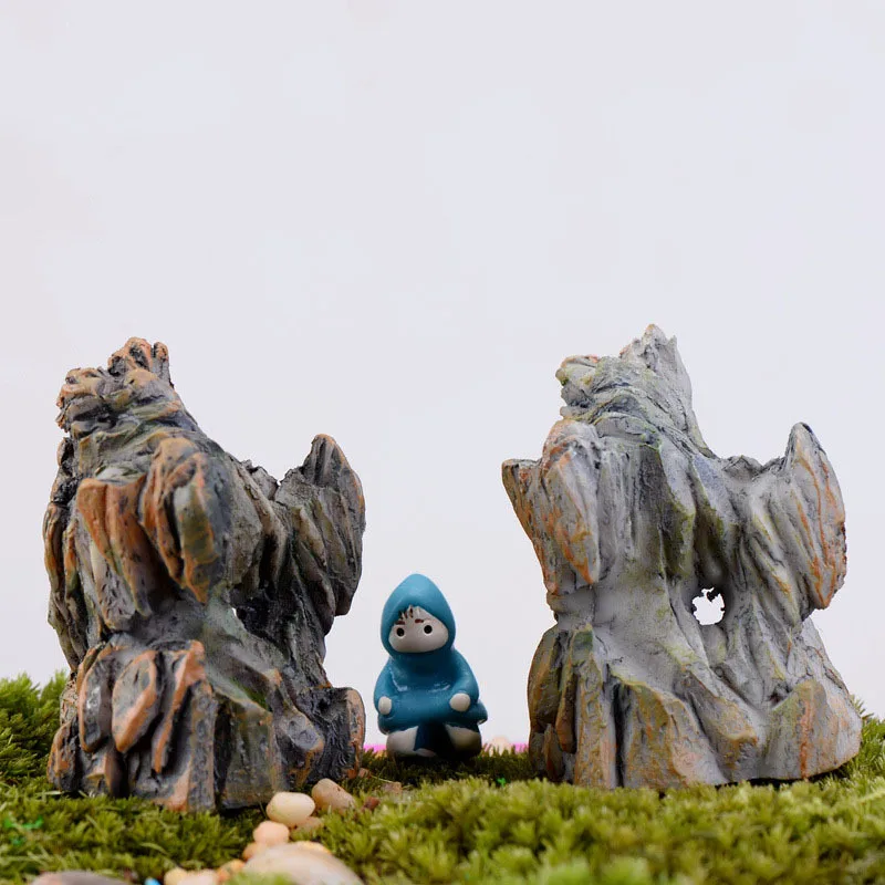 Искусственный горный камень миниатюрная сказочная модель для сада аксессуары