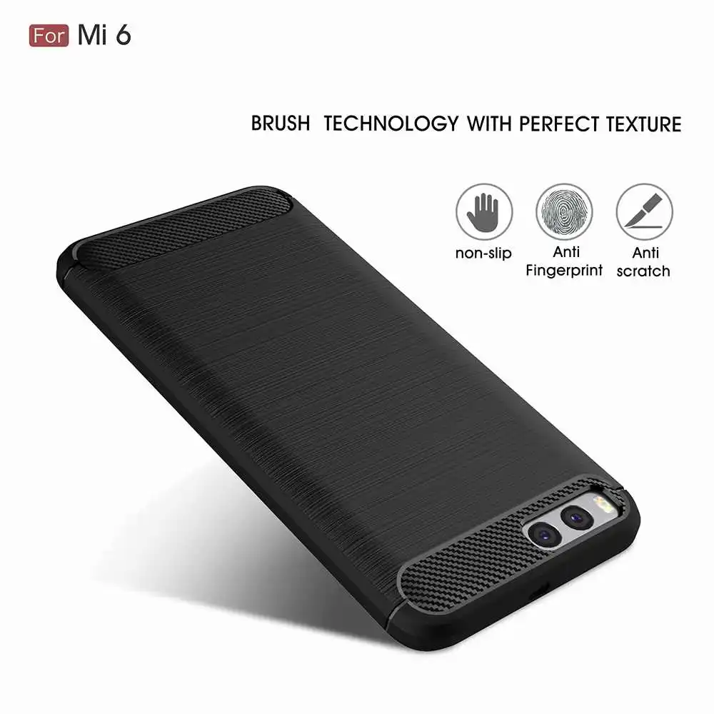 Mokoe mi модный Ударопрочный Мягкий силиконовый чехол 5,1" для Xiaomi mi 6 Чехол для Xiaomi mi 6 mi 6 Чехол для телефона