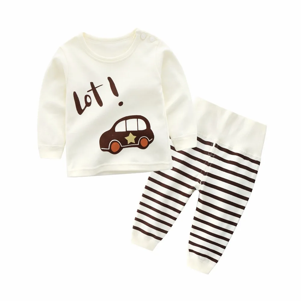 2pcs/set Cotton Autumn Baby Boy Girl Clothing Sets Newborn Clothes Set For Babies Suit(Shirt+Pants)Infant | Детская одежда и обувь