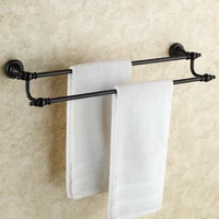 black oil rubbed brass wall mounted double towel bar towel rack towel holder bathroom accessories kd608