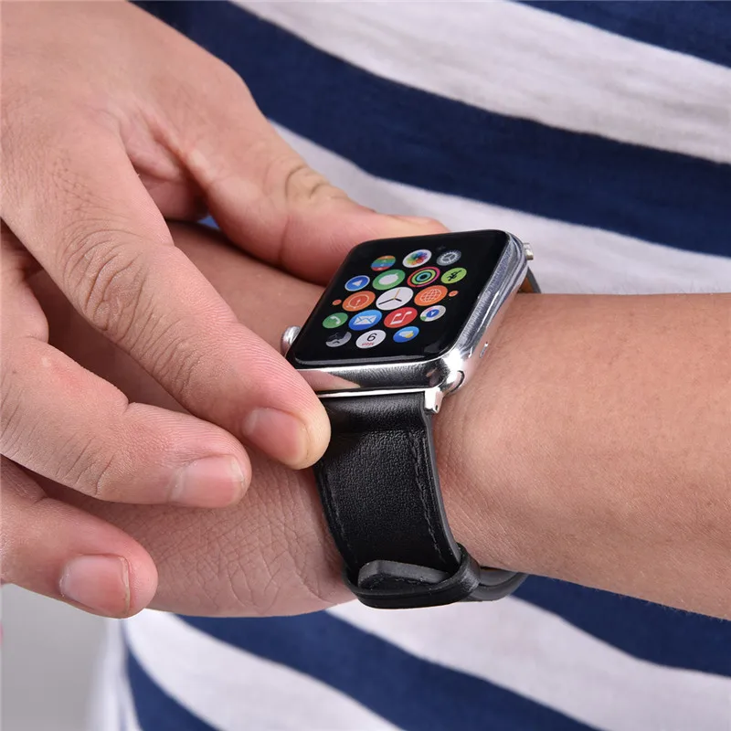 V-MORO 2017 новые часы ремни для Apple Watch 42 мм кожаный ремешок correas 38 iwatch серии 2 1 edition |
