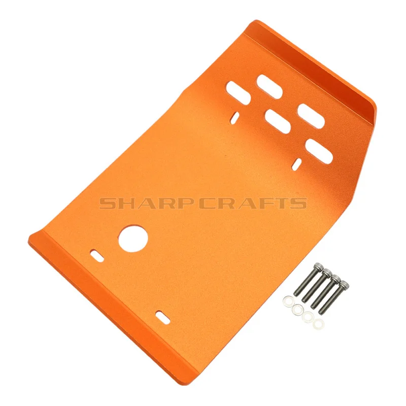 Orange Мотоцикл черный/серебристый/оранжевый Алюминиевый Защита двигателя Bash протектор опорная пластина крышка для Yamaha XT250 Serow XG250 Tricker - Цвет: Orange