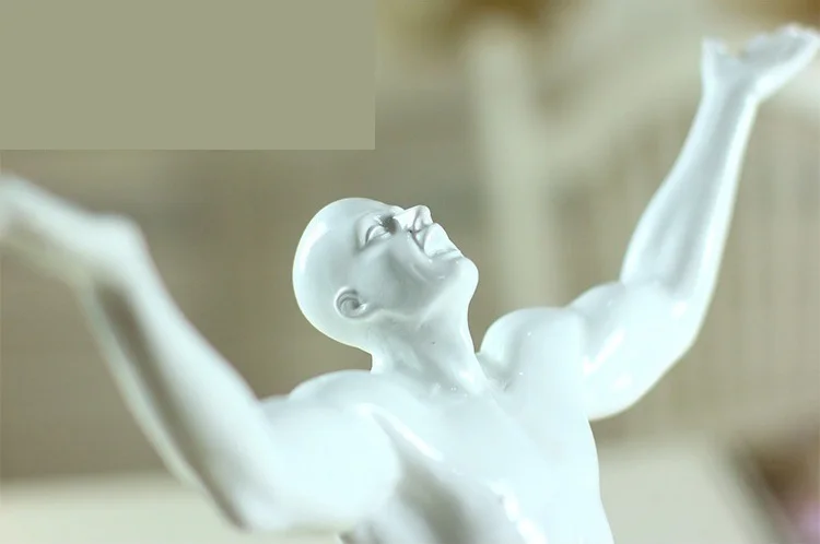 Эстетический кричащий человек скульптура украшение ручной работы из смолы