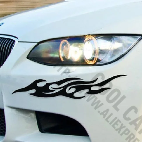 1 пара настраиваемые огонь наклейки для автомобиля Стайлинг Ford Focus Cruze Рио Skoda Octavia