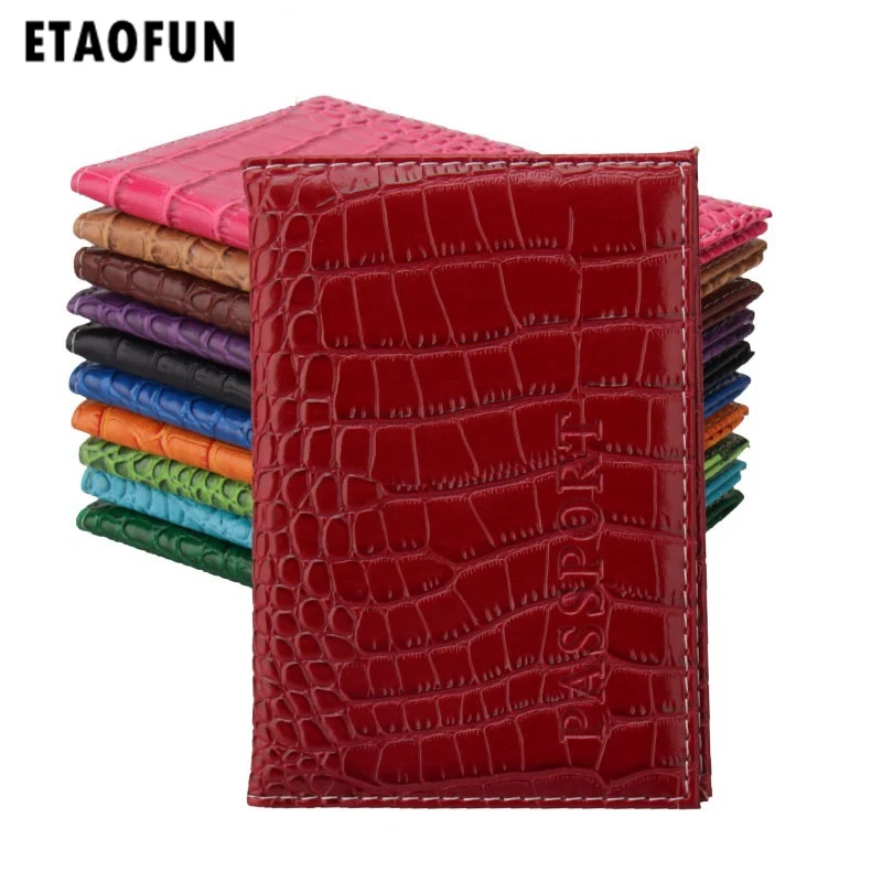 Чехол для паспорта Etaofun из искусственной кожи с рисунком крокодила женщин