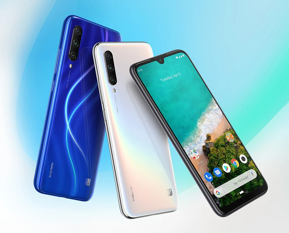 Глобальная версия Xiaomi Mi A3 4 Гб 64 Гб мобильный телефон 6,08" Восьмиядерный Snapdragon 665 48MP+ 32MP AI камера 4030 мАч