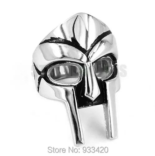 Оптовая продажа! Кольцо в виде маски спартанца из нержавеющей стали|biker ring|mask ringring